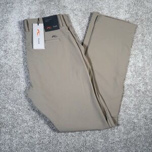 NWT KJUS Performance IKE Regular Fit Golf Pants Men's 30x32 Khaki Tan $189